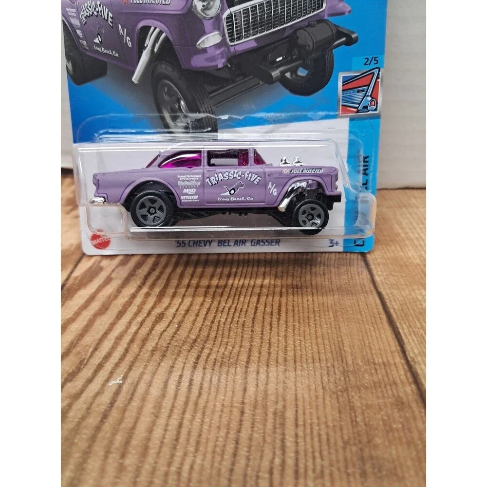 Hot Wheels 1955 Chevy Bel Air Gasser Purple 1:64 Diecast Classic Five Unopened
